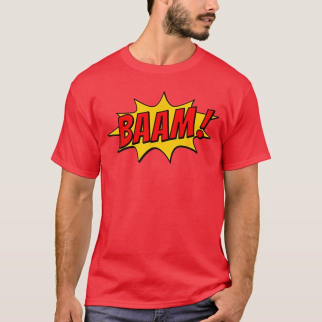 Retro Comic Art BAAM family T-Shirt (Front)
