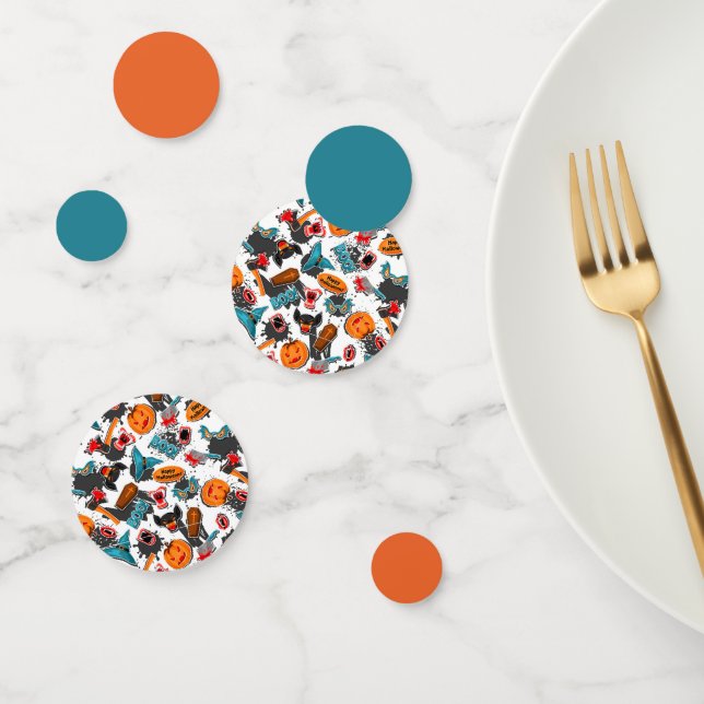 Retro Comic Book Halloween Confetti (Group)