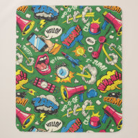 Retro Comic Boom Gadget Blanket