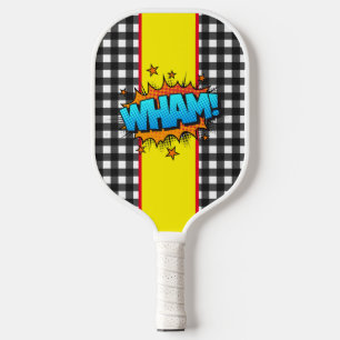 Retro Comic Bubbles Pickleball Paddle