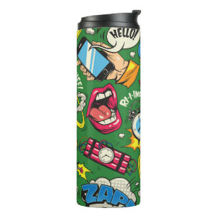 Retro Comic Burst Pop Art Thermal Tumbler
