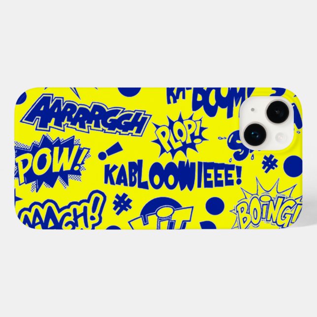 Retro Comic Call Outs Case-Mate iPhone Case (Back (Horizontal))