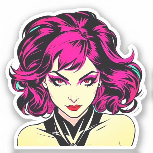 Retro Comic Charm - Bright Pop Art Girl (Front)