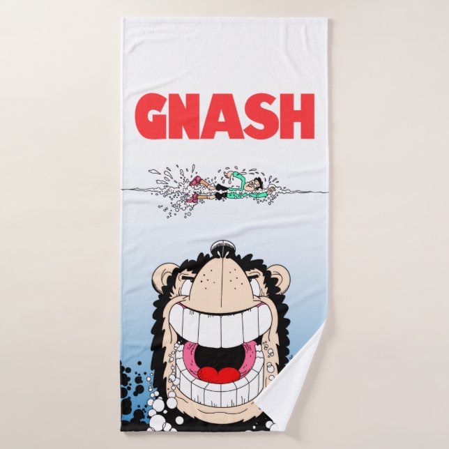Retro Comic Dog Parody Bath Towel 🛁 (Bath Towel)