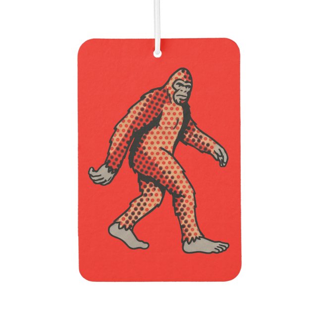 Retro Comic Forest Creature Pop Art Panel Car Air Freshener (Front)