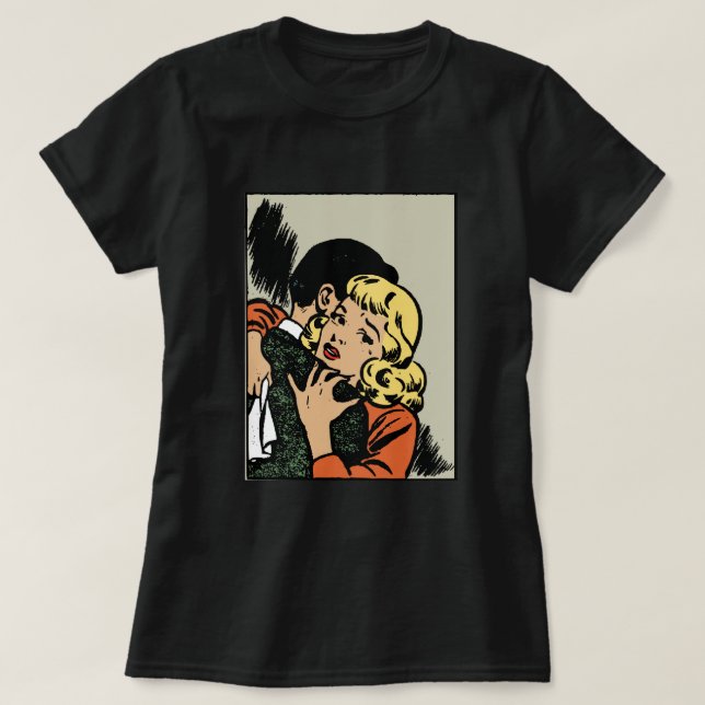 Retro Comic Girl T-Shirt (Design Front)