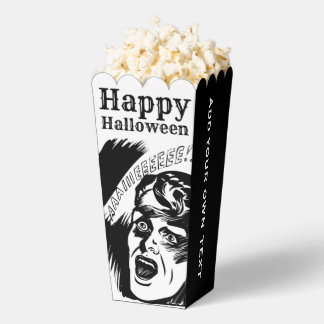 Retro Comic Man Scream Custom Text Halloween Favour Box