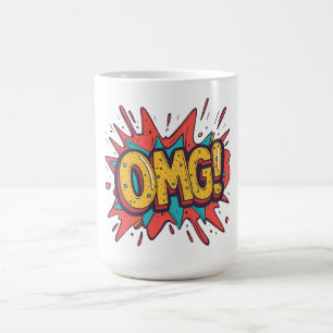 Retro Comic “OMG!” Pop Art Coffee Mug