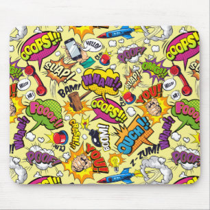 Retro Comic Pop Art Mouse Pad Magic
