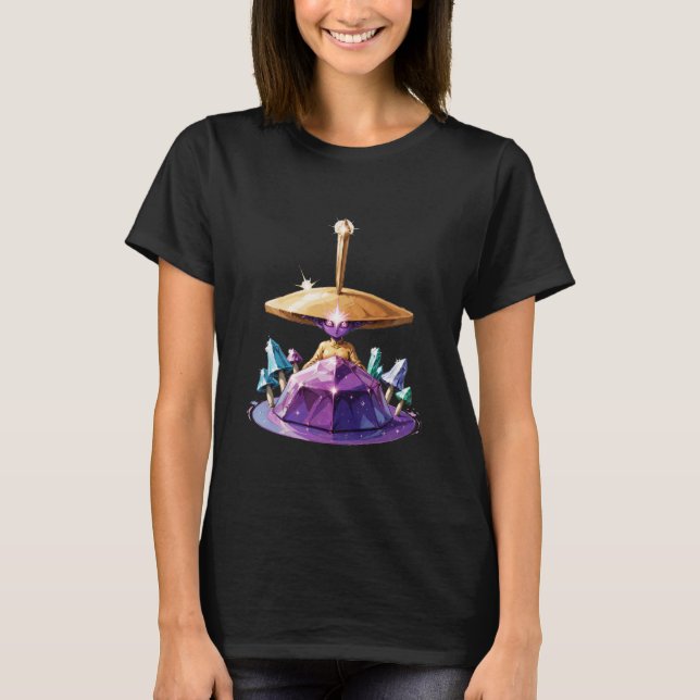 Retro Comic Psychedelic Spirit Art T-Shirt (Front)