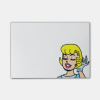 Retro Comic Strip Beauty Post-It Notes