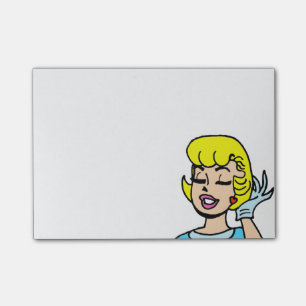 Retro Comic Strip Beauty Post-It Notes