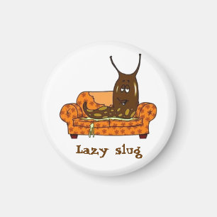 Retro Comic Toon Lazy Slug Magnet