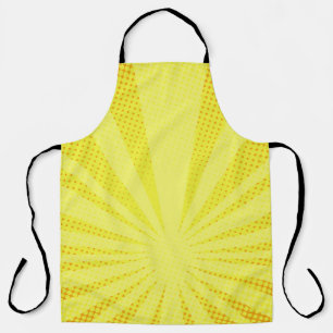 retro comic yellow background raster gradient half apron