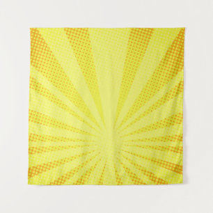 retro comic yellow background raster gradient half tapestry