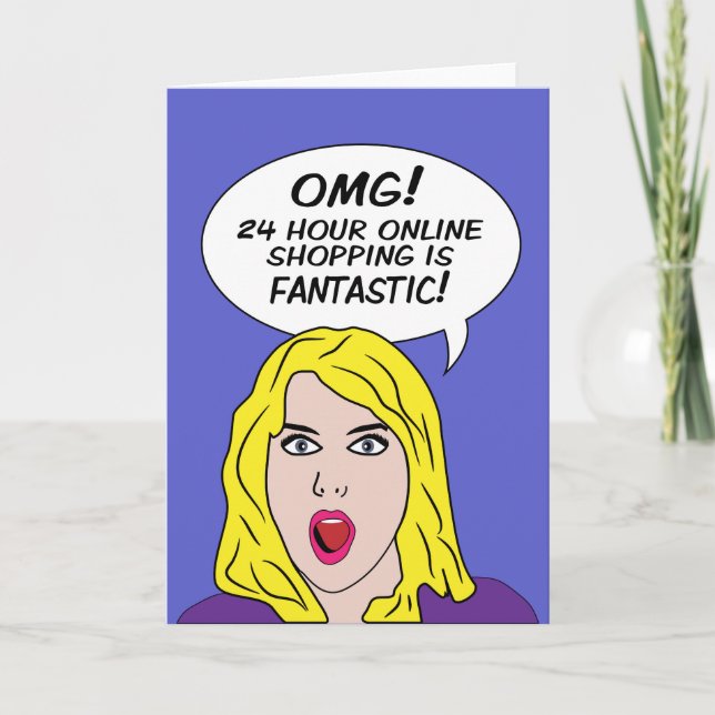 RETRO COMICS blank greeting cards (Front)