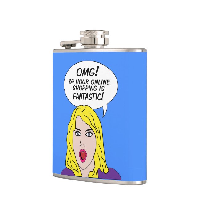RETRO COMICS custom flask (Left)