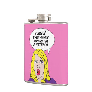 RETRO COMICS custom flask