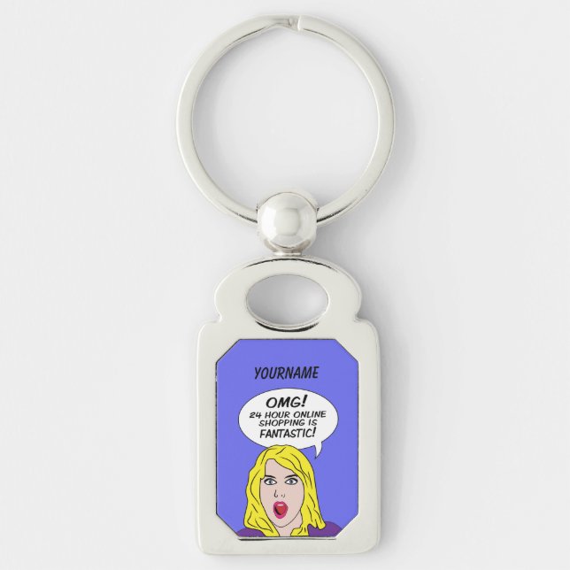 RETRO COMICS custom key chain (Front)