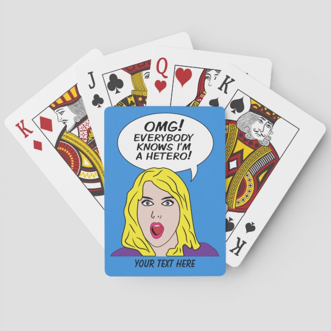 RETRO COMICS custom playing cards (Back)