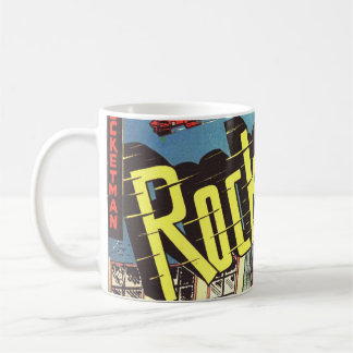Retro comics - Rocketman Coffee Mug