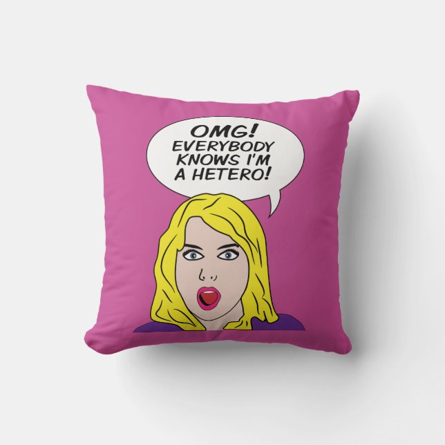 RETRO COMICS throw pillow (Front)