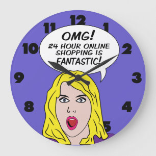 RETRO COMICS wall clock