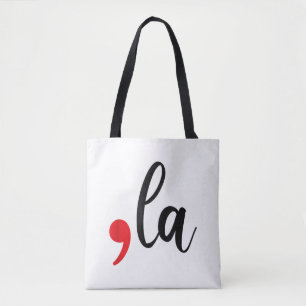 Retro Comma La Kamala Harris For President 2024 Tote Bag