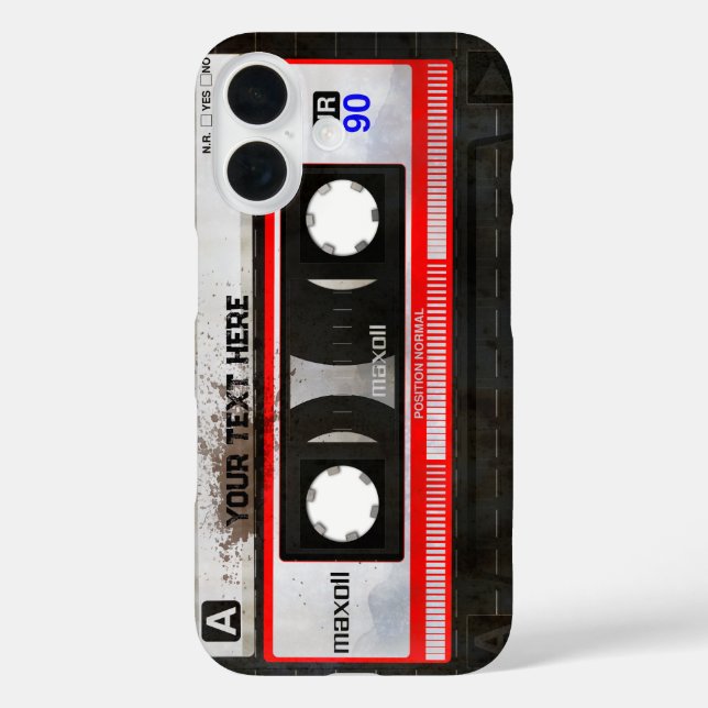 Retro Compact Audio Cassette | DJ Best Gifts Case-Mate iPhone Case (Back)