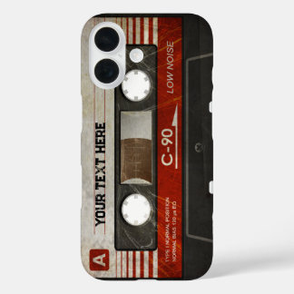 Retro Compact Audio Cassette | DJ Best Gifts iPhone 16 Case