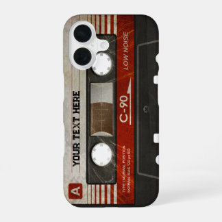 Retro Compact Audio Cassette | DJ Best Gifts iPhone 16 Case