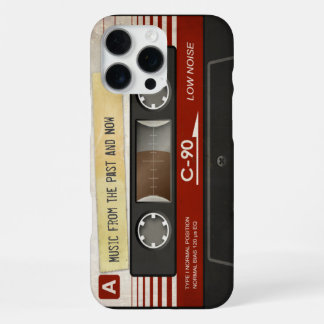 Retro Compact Audio Cassette | DJ Best Gifts iPhone 16 Pro Max Case