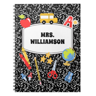  Retro Composition Notebook Back to School 