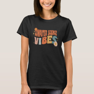 Retro Computer Science Vibes Teacher Women Kids T-Shirt