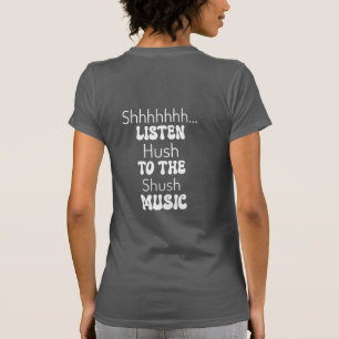 Retro Concert Rose STFU Black Tex T-Shirt