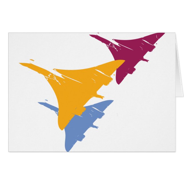 Retro Concorde Jet Aeroplane Aviation Flight (Front Horizontal)