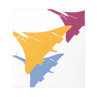 Retro Concorde Jet Aeroplane Aviation Flight Desig Notepad