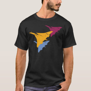 Retro Concorde Jet Aeroplane Aviation Flight T-Shirt