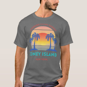 Retro Coney Island Beach Cherish Every Sunset T-Shirt