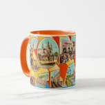 Retro Coney Island NY Postcard Mug<br><div class="desc">Very colourful retro postcard greeting from Coney Island,  New York repurposed!</div>
