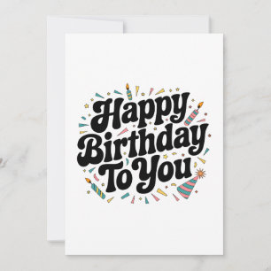 Retro Confetti Birthday