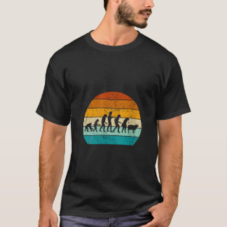 Retro Conspiracy Theorist Human Evolution Wake up  T-Shirt