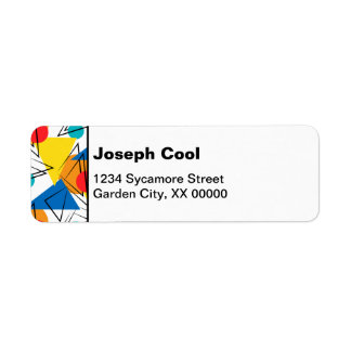 Retro Contemporary Geometric Colourful Personalise