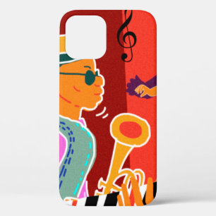 Retro contrast music festival jazz iPhone 12 case