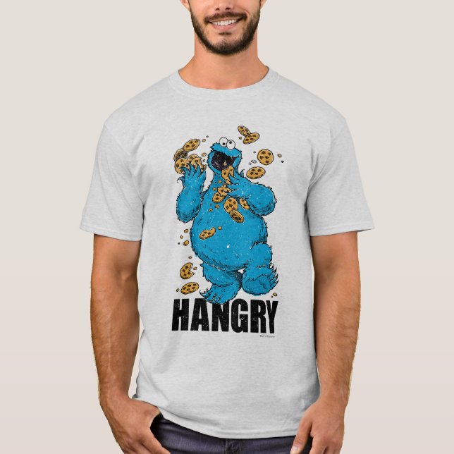 Retro Cookie Monster | Hangry T-Shirt (Front)