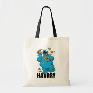 Retro Cookie Monster   Hangry Tote Bag