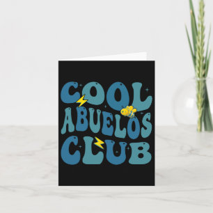 Retro Cool Abuelos Club Fathers Day New Grandpa Card