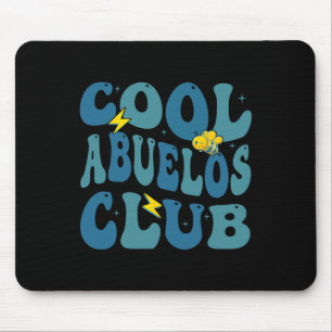 Retro Cool Abuelos Club Fathers Day New Grandpa Mouse Mat
