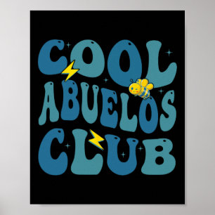 Retro Cool Abuelos Club Fathers Day New Grandpa  Poster