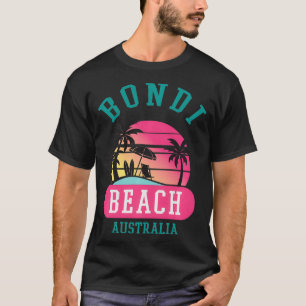 Retro Cool Bondi Beach Original Australia Beaches  T-Shirt